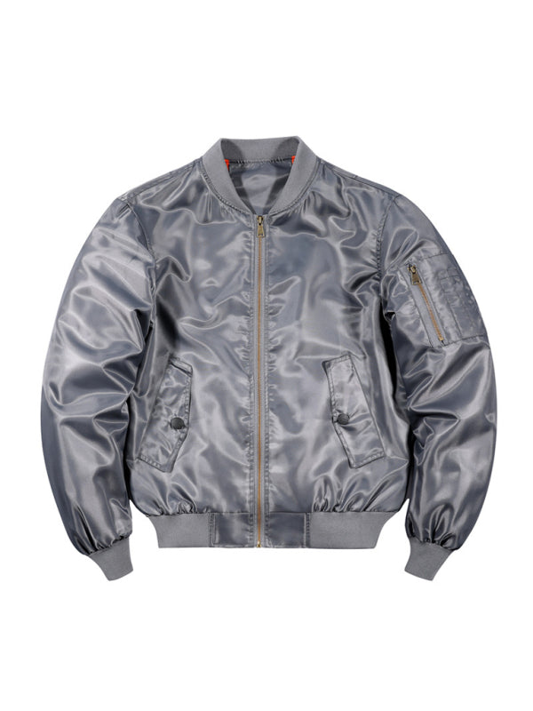 Unisex Men's Baseball Collar Air Force Pilot Jacket