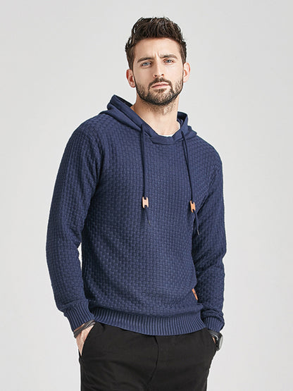Hooded Pullover Knitwear Sports Casual Men's Sweater - Hiccupzz