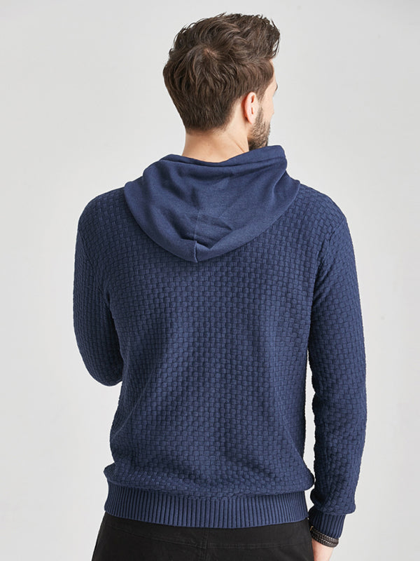 Hooded Pullover Knitwear Sports Casual Men's Sweater