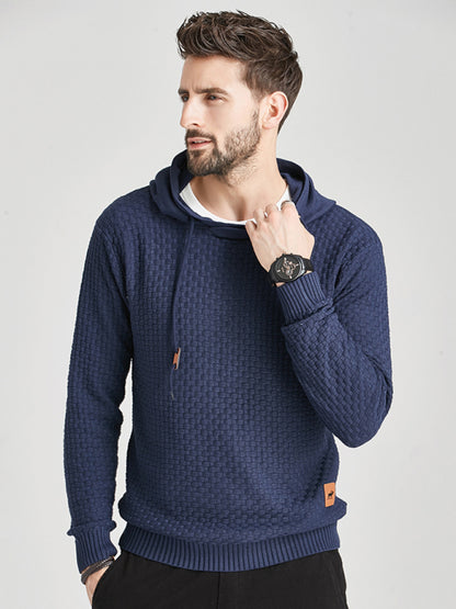 Hooded Pullover Knitwear Sports Casual Men's Sweater - Hiccupzz