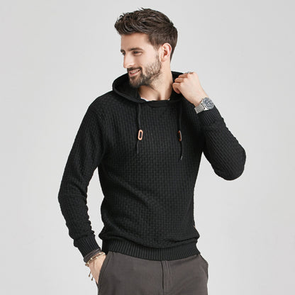 Hooded Pullover Knitwear Sports Casual Men's Sweater - Hiccupzz