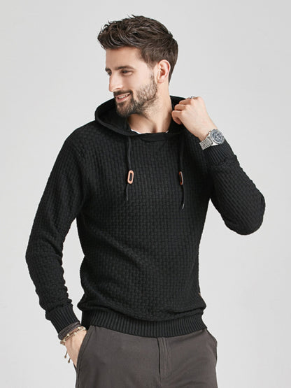 Hooded Pullover Knitwear Sports Casual Men's Sweater - Hiccupzz