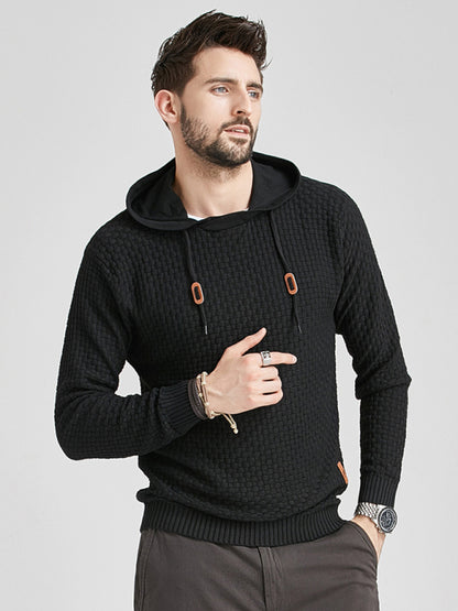 Hooded Pullover Knitwear Sports Casual Men's Sweater - Hiccupzz