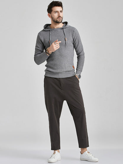 Hooded Pullover Knitwear Sports Casual Men's Sweater - Hiccupzz