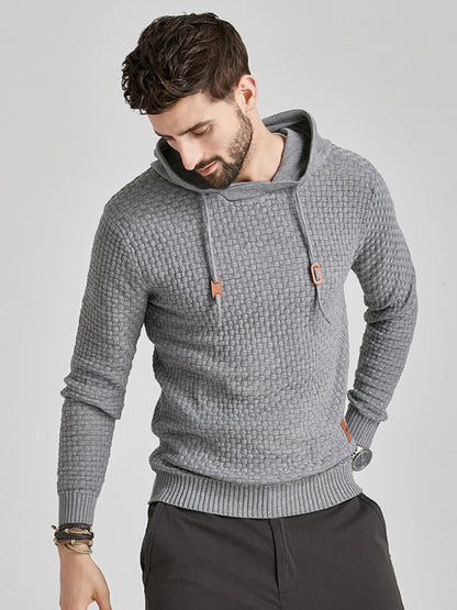Hooded Pullover Knitwear Sports Casual Men's Sweater - Hiccupzz