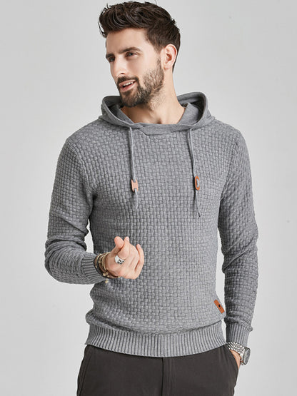 Hooded Pullover Knitwear Sports Casual Men's Sweater - Hiccupzz