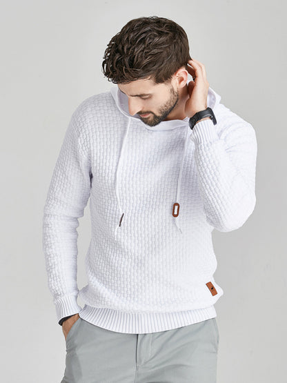 Hooded Pullover Knitwear Sports Casual Men's Sweater - Hiccupzz