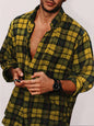 Flannel Plaid Men's Long Sleeve Shirt - Hiccupzz