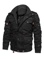 Men's Mid-Length Loose Stand Collar Hooded Cotton Top Youth Men's Jacket - Hiccupzz