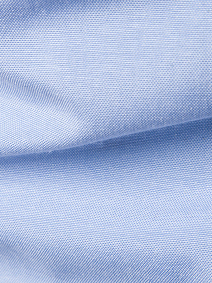 Men's Casual Slim Cotton Oxford Solid Color Large Size Bottom Shirt Long Sleeves - Hiccupzz
