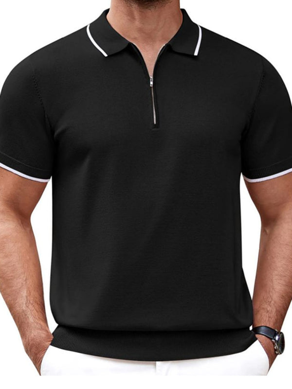 New style zipper sweater casual business polo shirt - Hiccupzz