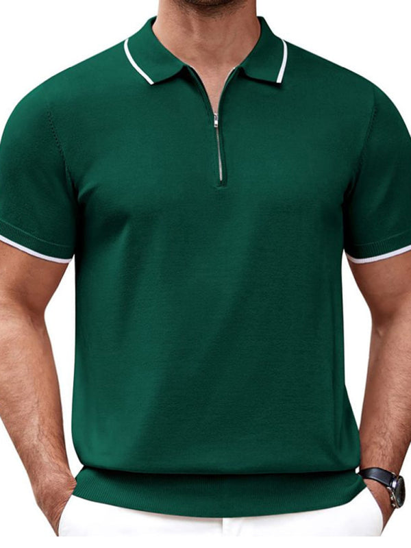 New style zipper sweater casual business polo shirt - Hiccupzz