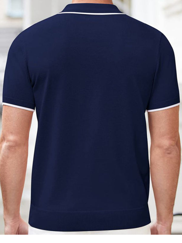 New style zipper sweater casual business polo shirt - Hiccupzz