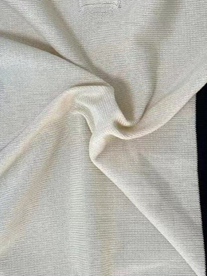 New striped jacquard sweater Short-sleeved business casual Polo shirt - Hiccupzz