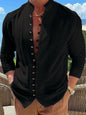 New Fashion Men's Retro Button Casual Long Sleeve Shirt - Hiccupzz