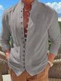 New Fashion Men's Retro Button Casual Long Sleeve Shirt - Hiccupzz