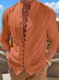 New Fashion Men's Retro Button Casual Long Sleeve Shirt - Hiccupzz