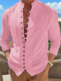 New Fashion Men's Retro Button Casual Long Sleeve Shirt - Hiccupzz