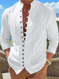 New Fashion Men's Retro Button Casual Long Sleeve Shirt - Hiccupzz