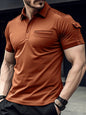 New POLO Shirt Pocket Men's Muscle Sports Polo Shirt - Hiccupzz