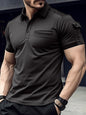 New POLO Shirt Pocket Men's Muscle Sports Polo Shirt - Hiccupzz