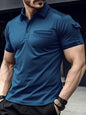 New POLO Shirt Pocket Men's Muscle Sports Polo Shirt - Hiccupzz
