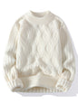 New Men's Loose Casual Round Neck Knitted Sweater - Hiccupzz