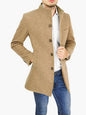 Men's slim woolen coat with stand collar - Hiccupzz