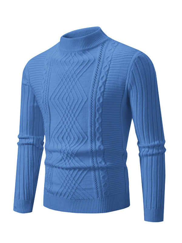 Men's new fashion trend jacquard knitted cashmere sweater - Hiccupzz