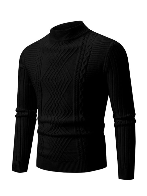 Men's new fashion trend jacquard knitted cashmere sweater - Hiccupzz