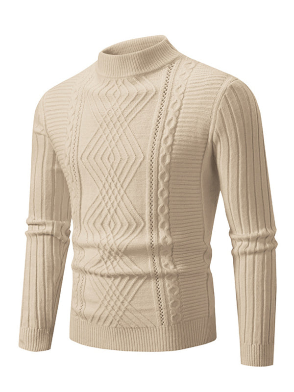 Men's new fashion trend jacquard knitted cashmere sweater - Hiccupzz