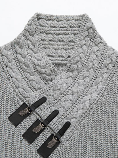 Men's Cable Knit Sleeveless Sweater - Hiccupzz