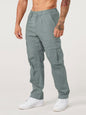 Men's spliced solid color casual sports loose overalls - Hiccupzz