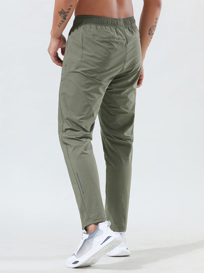 Men's quick-drying elastic casual fitness training trousers - Hiccupzz