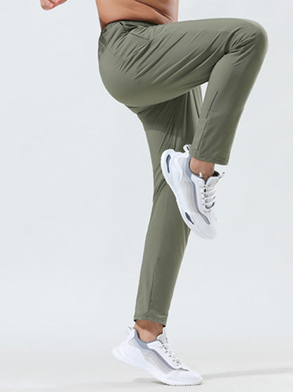 Men's quick-drying elastic casual fitness training trousers - Hiccupzz