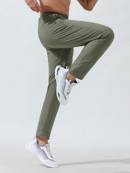 Men's quick-drying elastic casual fitness training trousers - Hiccupzz