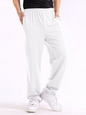 New men's casual straight solid color loose trousers - Hiccupzz