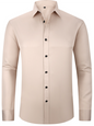 Men's non-iron wrinkle-resistant long-sleeve shirt - Hiccupzz