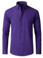 Men's non-iron wrinkle-resistant long-sleeve shirt - Hiccupzz