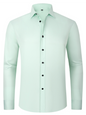 Men's non-iron wrinkle-resistant long-sleeve shirt - Hiccupzz