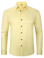 Men's non-iron wrinkle-resistant long-sleeve shirt - Hiccupzz