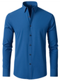 Men's non-iron wrinkle-resistant long-sleeve shirt - Hiccupzz