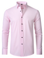 Men's non-iron wrinkle-resistant long-sleeve shirt - Hiccupzz