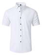 Men's non-iron wrinkle-resistant short-sleeved shirt - Hiccupzz