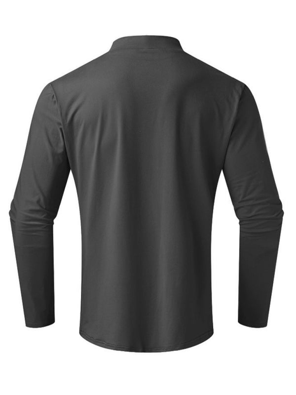 Men's turtleneck long sleeve t-shirt