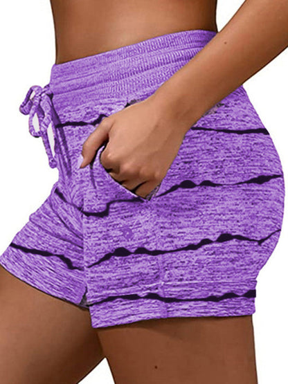 Ladies Casual Fashion Waist Stretch Shorts - Hiccupzz
