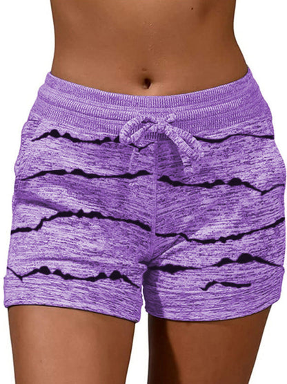 Ladies Casual Fashion Waist Stretch Shorts - Hiccupzz