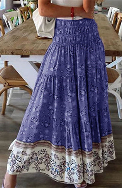 Ladies Casual Fashion Boho Print Skirt - Hiccupzz