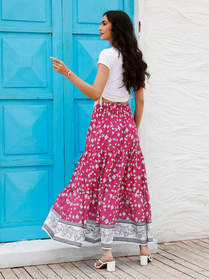 Ladies Casual Fashion Boho Print Skirt - Hiccupzz