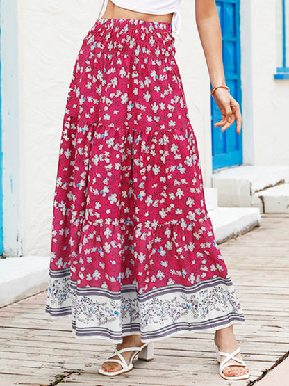 Ladies Casual Fashion Boho Print Skirt - Hiccupzz